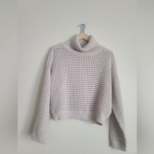 Don't Ask Why loose knit tan sweater o/s